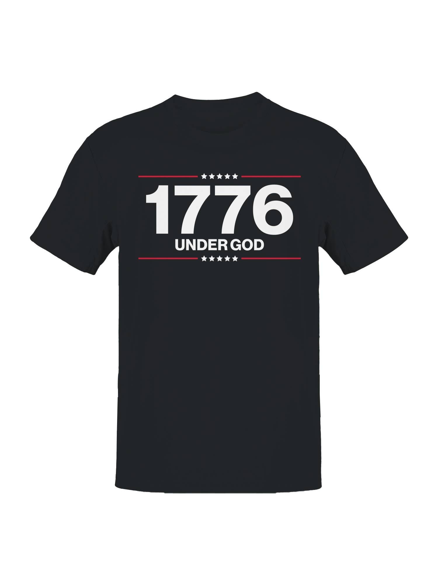 Patriotic 1776 Under God Design Men's - Adult & Kids T-Shirts, Sweatshirts & Hoodies apparel design preview 1