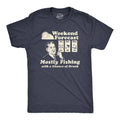Weekend Forecast Mostly Fishing with A Chance of - Adult & Kids T-Shirts, Sweatshirts & Hoodies apparel design preview 1
