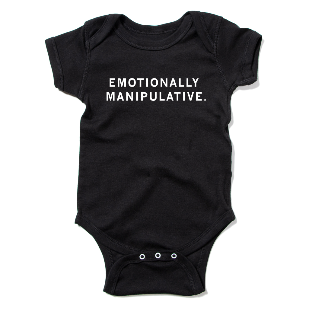 Emotionally Manipulative Onesie - Adult & Kids T-Shirts, Sweatshirts & Hoodies apparel design preview 1
