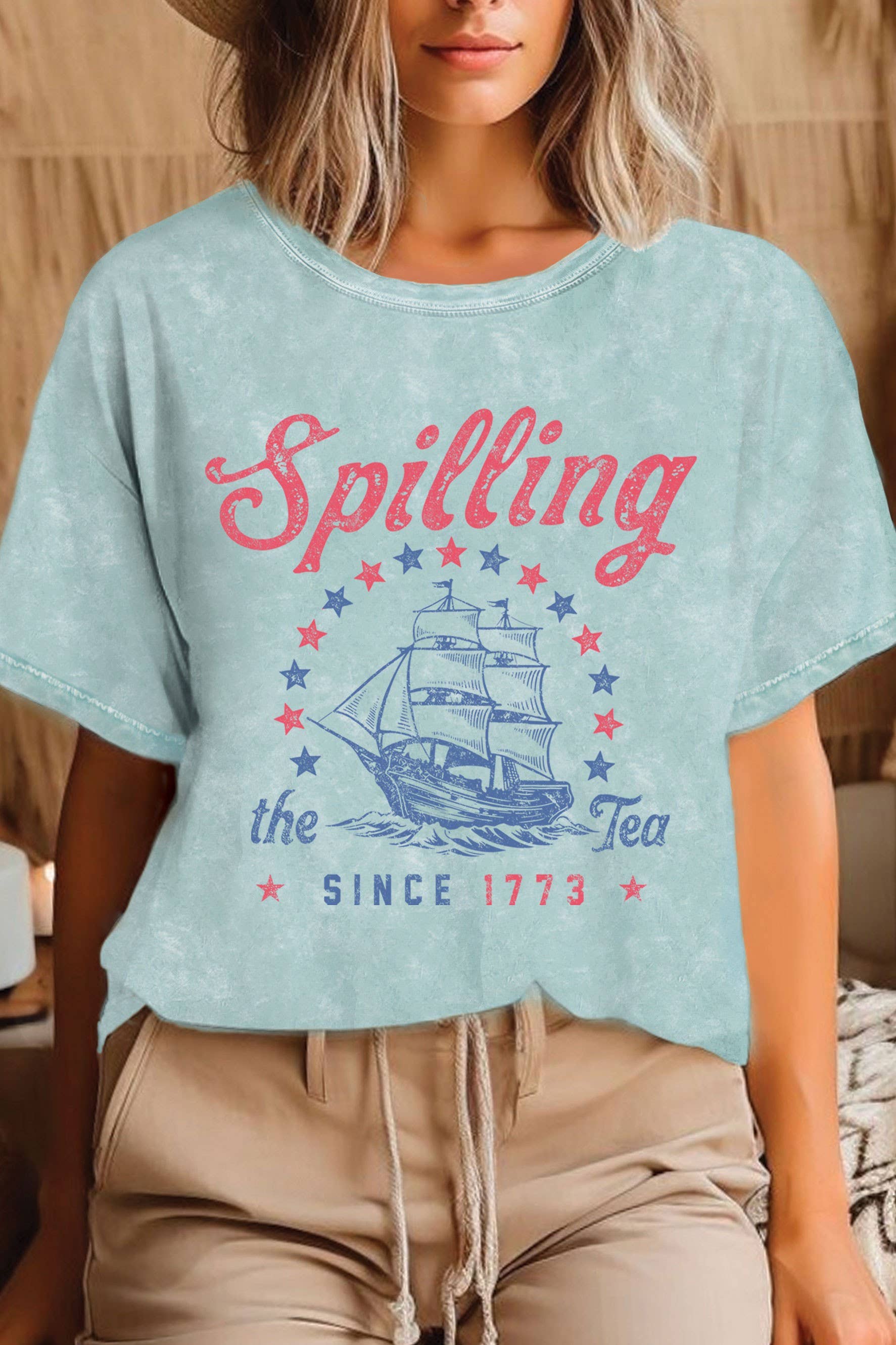 Spilling the Tea Ship Mineral Graphic - Adult & Kids T-Shirts, Sweatshirts & Hoodies apparel design preview 1