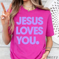 Jesus Loves You Graphic Bella Canvas - Adult & Kids T-Shirts, Sweatshirts & Hoodies apparel design preview 1