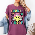 Fourth Grade Smiley Face Teacher Back To School Cute - Adult & Kids T-Shirts, Sweatshirts & Hoodies apparel design preview 1