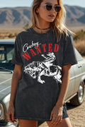 Women Cowboy Graphic Print Mineral Wash Top - Adult & Kids T-Shirts, Sweatshirts & Hoodies apparel design preview 1