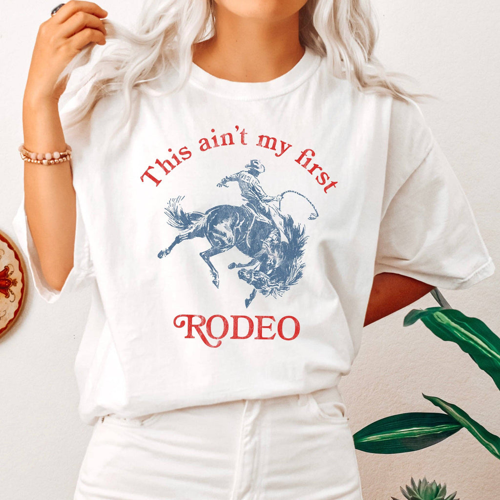 This Ain't My First Rodeo, Cowboy, Cowgirl - Adult & Kids T-Shirts, Sweatshirts & Hoodies apparel design preview 1