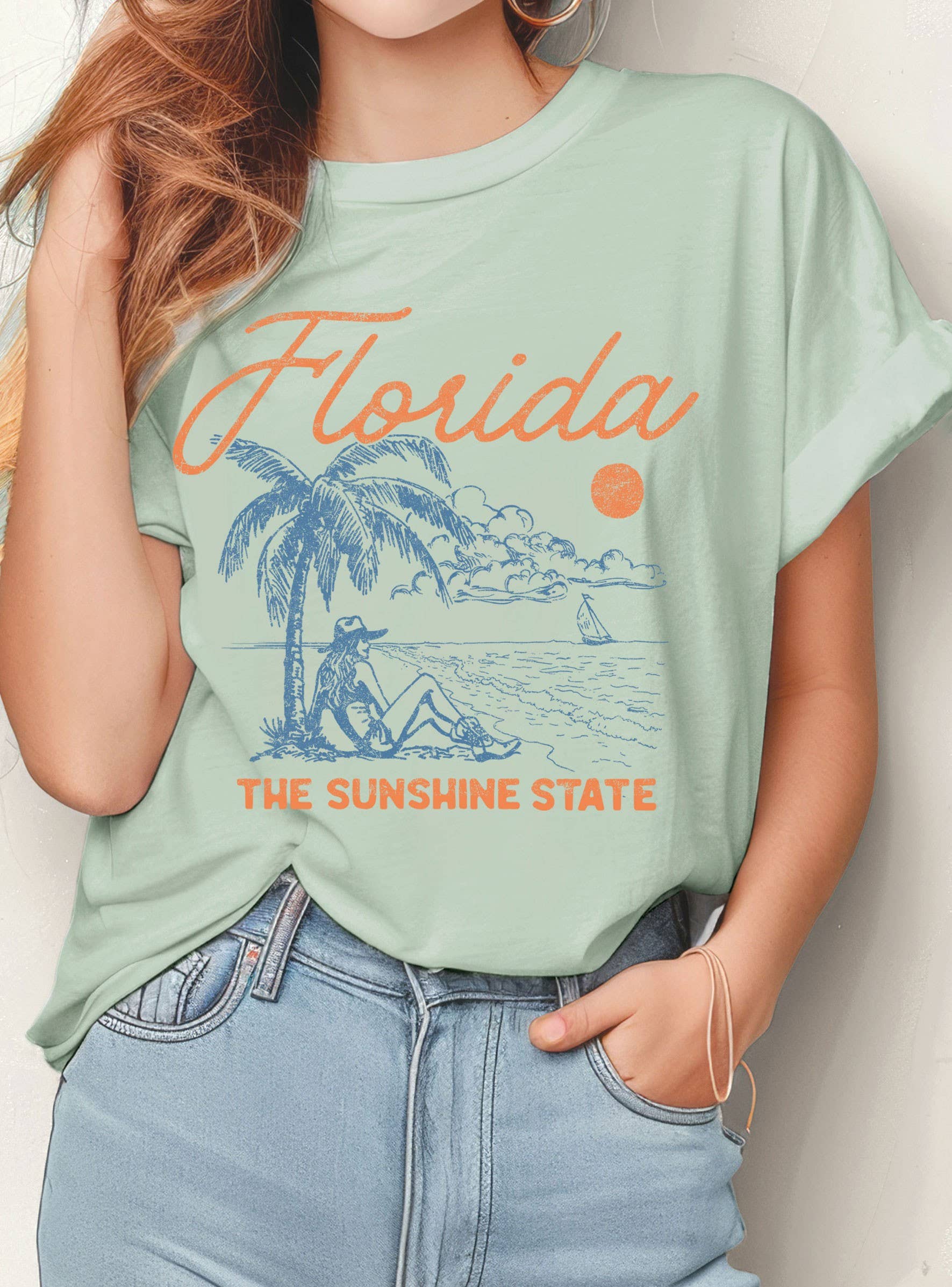 Florida Coastal Cowgirls Graphic - Adult & Kids T-Shirts, Sweatshirts & Hoodies apparel design preview 1