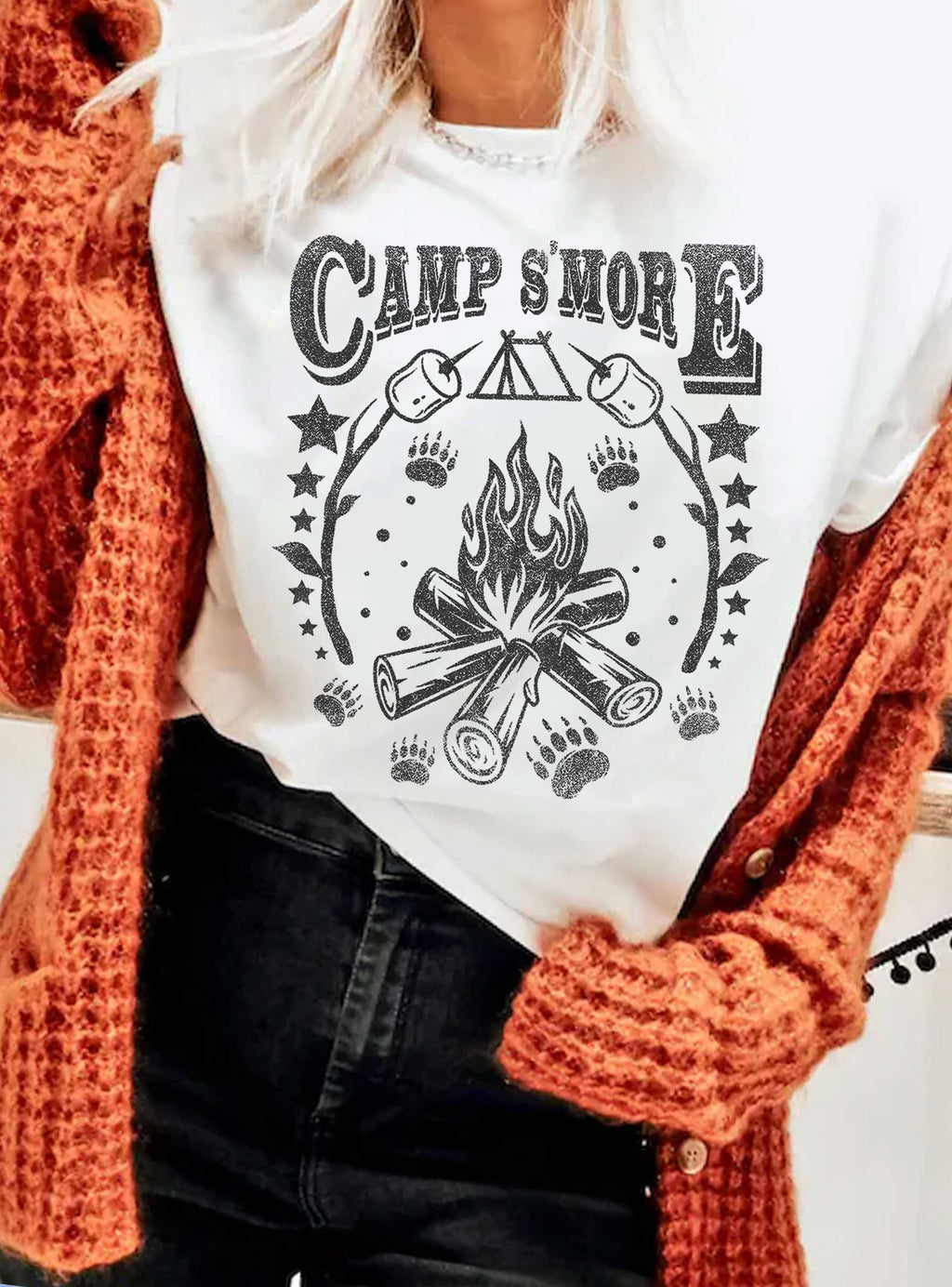 Camp S'more Graphic - Adult & Kids T-Shirts, Sweatshirts & Hoodies apparel design preview 1