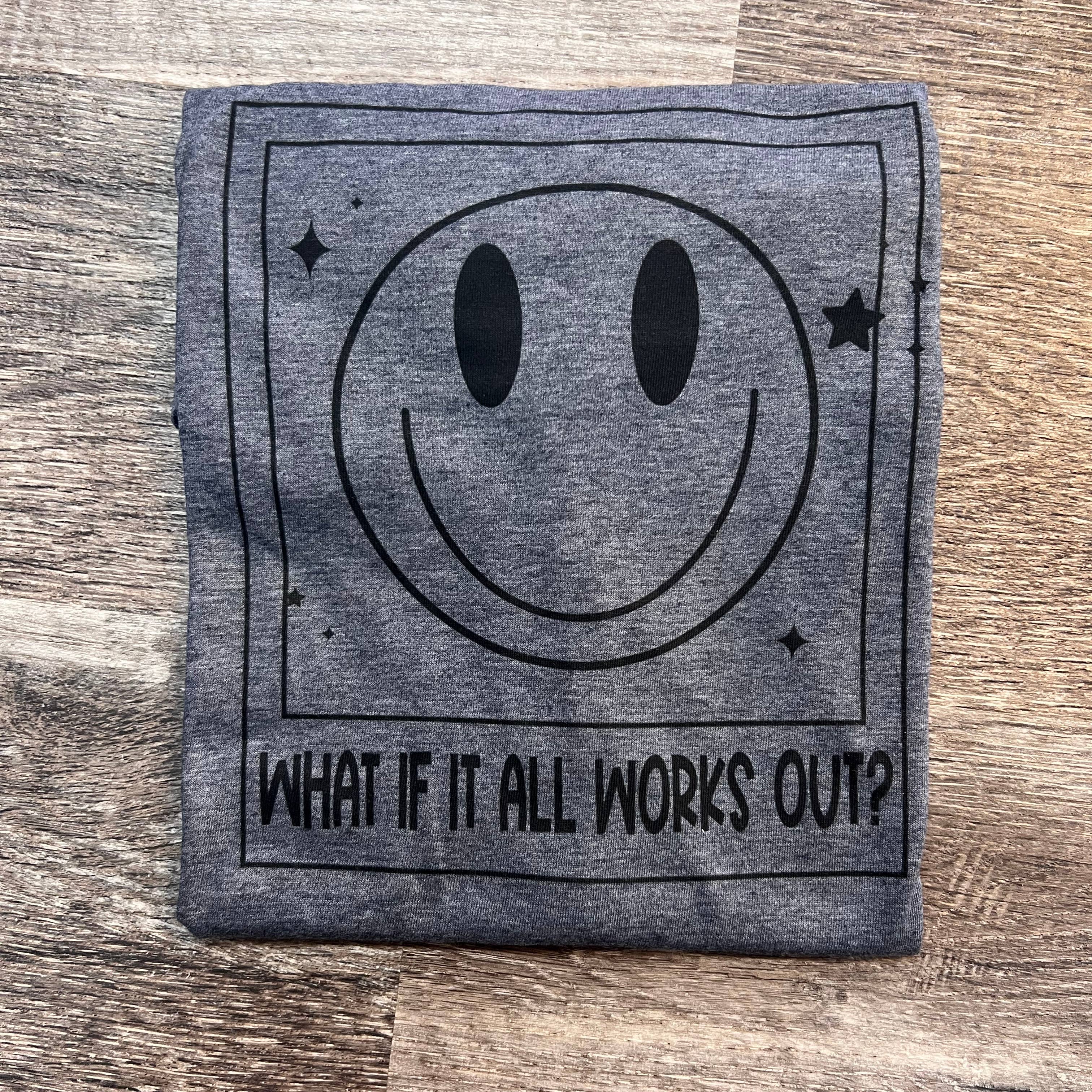 What If It All Works Out On Heather Dark Gray - Adult & Kids T-Shirts, Sweatshirts & Hoodies apparel design preview 1