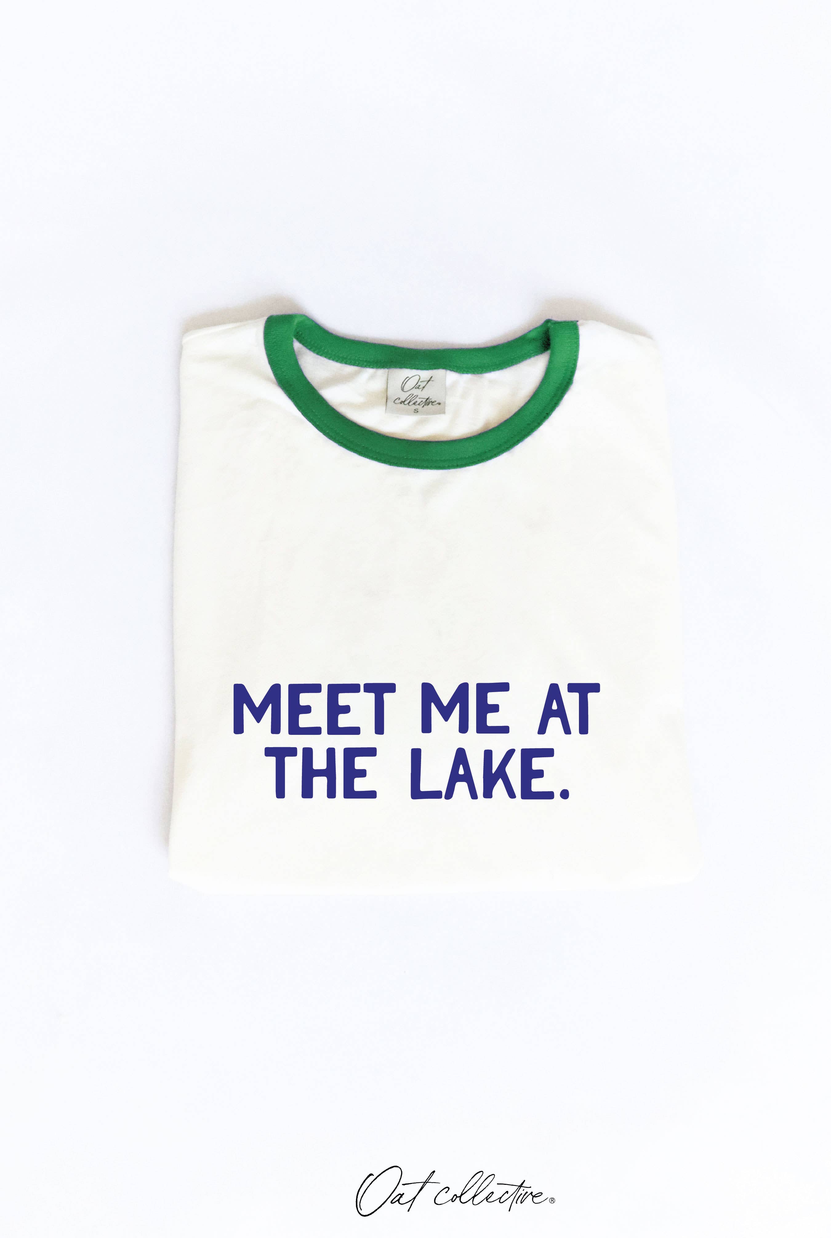 Meet Me At the Lake Ringer Graphic Top - Adult & Kids T-Shirts, Sweatshirts & Hoodies apparel design preview 1