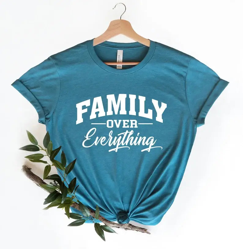 Family Over Everything - Adult & Kids T-Shirts, Sweatshirts & Hoodies apparel design preview 1
