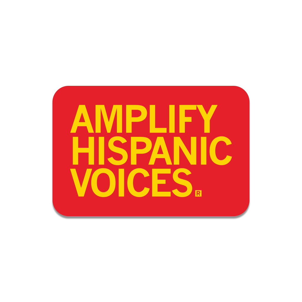 Amplify Hispanic Voices Die-Cut Sticker - Adult & Kids T-Shirts, Sweatshirts & Hoodies apparel design preview 1
