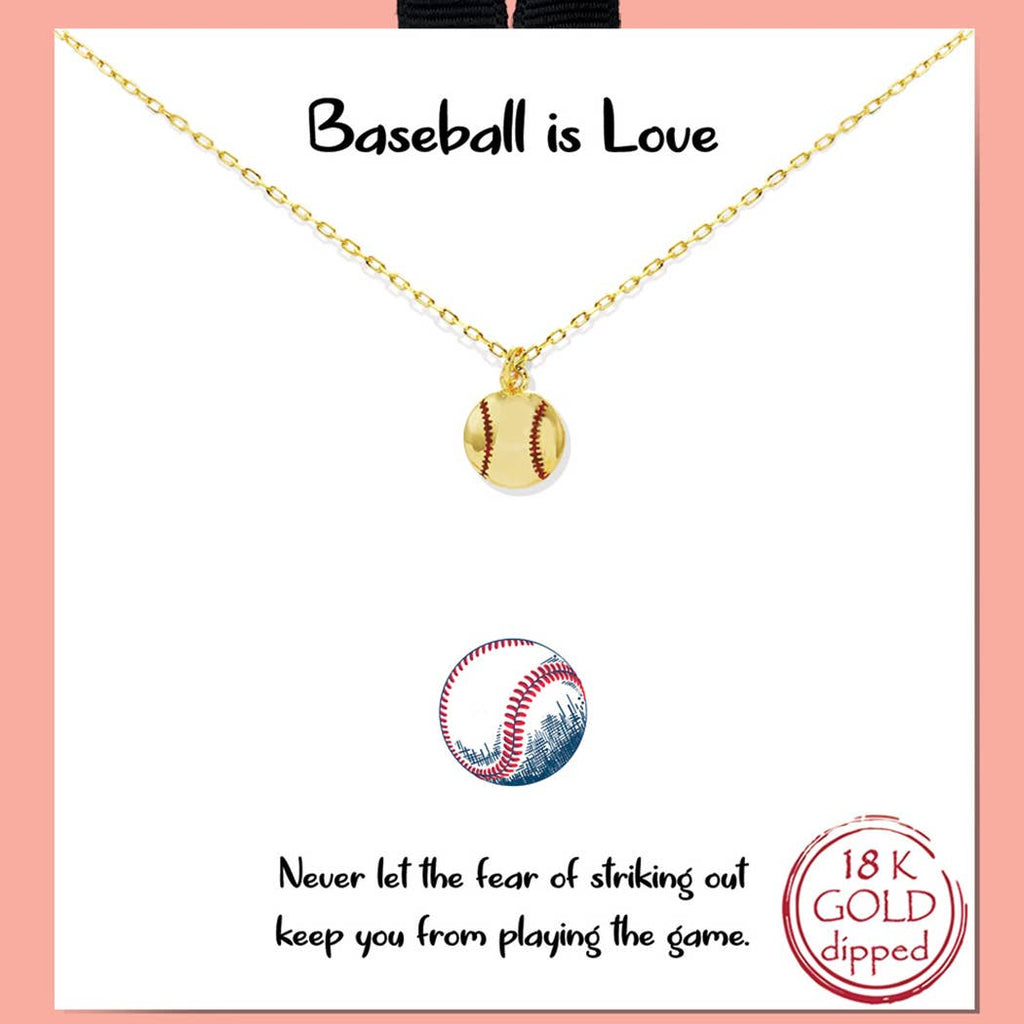 Gold-Dipped Baseball Figure Pendant Necklace - Adult & Kids T-Shirts, Sweatshirts & Hoodies apparel design preview 1