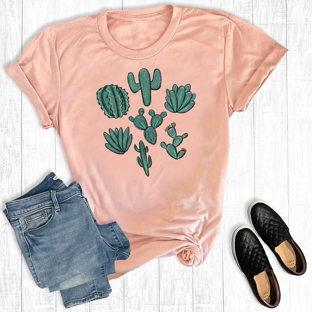 Western Hand Drawn Cactuses Graphic - Adult & Kids T-Shirts, Sweatshirts & Hoodies apparel design preview 1