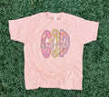 God Is Good Messy Paint On Heather Peach - Adult & Kids T-Shirts, Sweatshirts & Hoodies apparel design preview 1