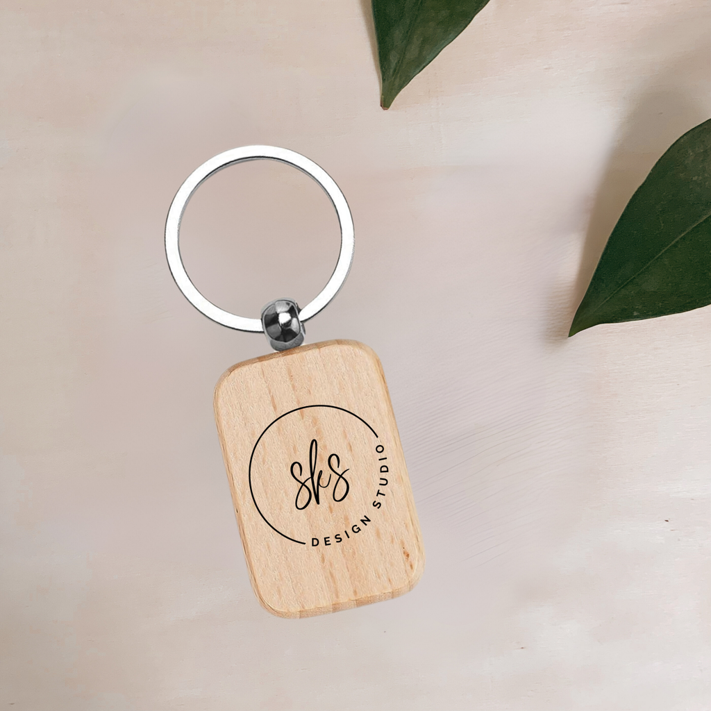 Custom Logo Engraved Wood Keychain - Adult & Kids T-Shirts, Sweatshirts & Hoodies apparel design preview 1