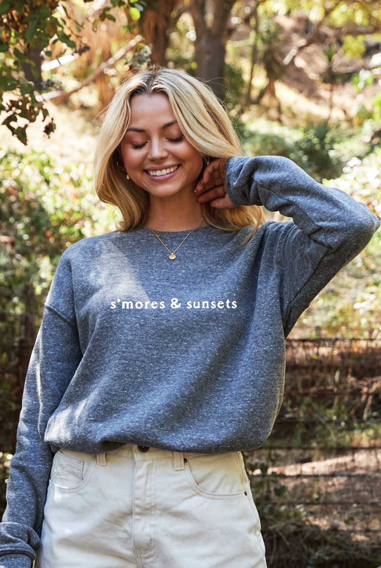 S'mores and Sunsets Graphic - Adult & Kids T-Shirts, Sweatshirts & Hoodies apparel design preview 1