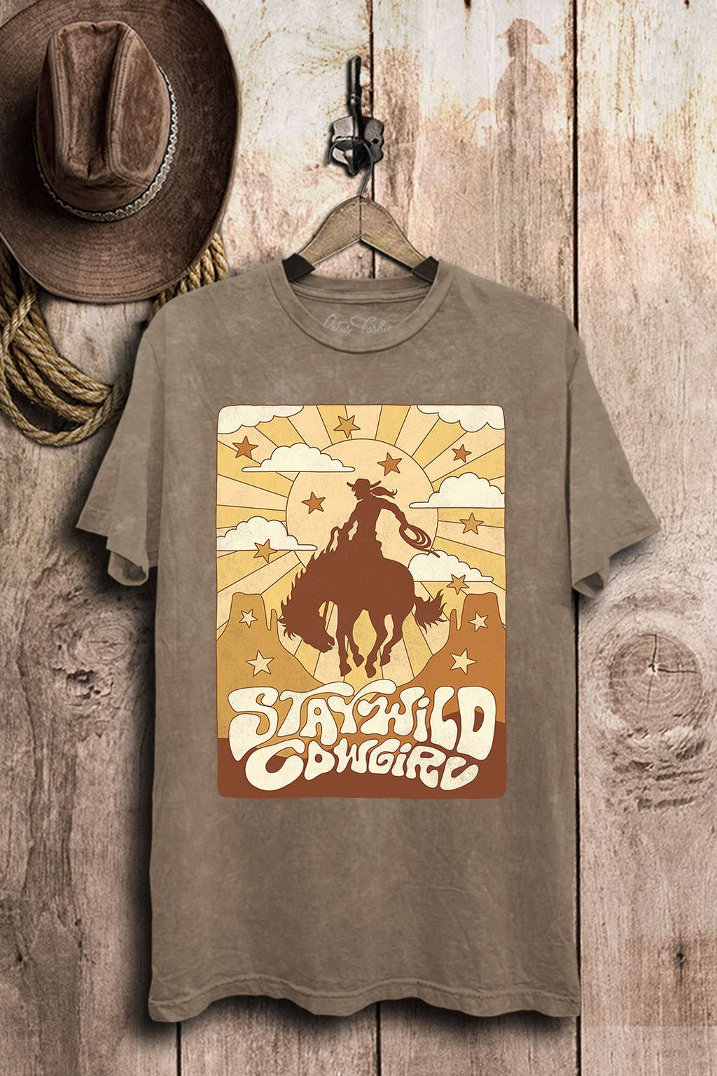 Stay Wild Western Cowgirl Graphic Top - Adult & Kids T-Shirts, Sweatshirts & Hoodies apparel design preview 1