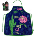 My Two Moods Hello I Will Cut You Oven Mitt Apron - Adult & Kids T-Shirts, Sweatshirts & Hoodies apparel design preview 1