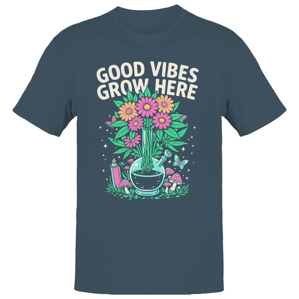 Good Vibes Grow Men's - Adult & Kids T-Shirts, Sweatshirts & Hoodies apparel design preview 1