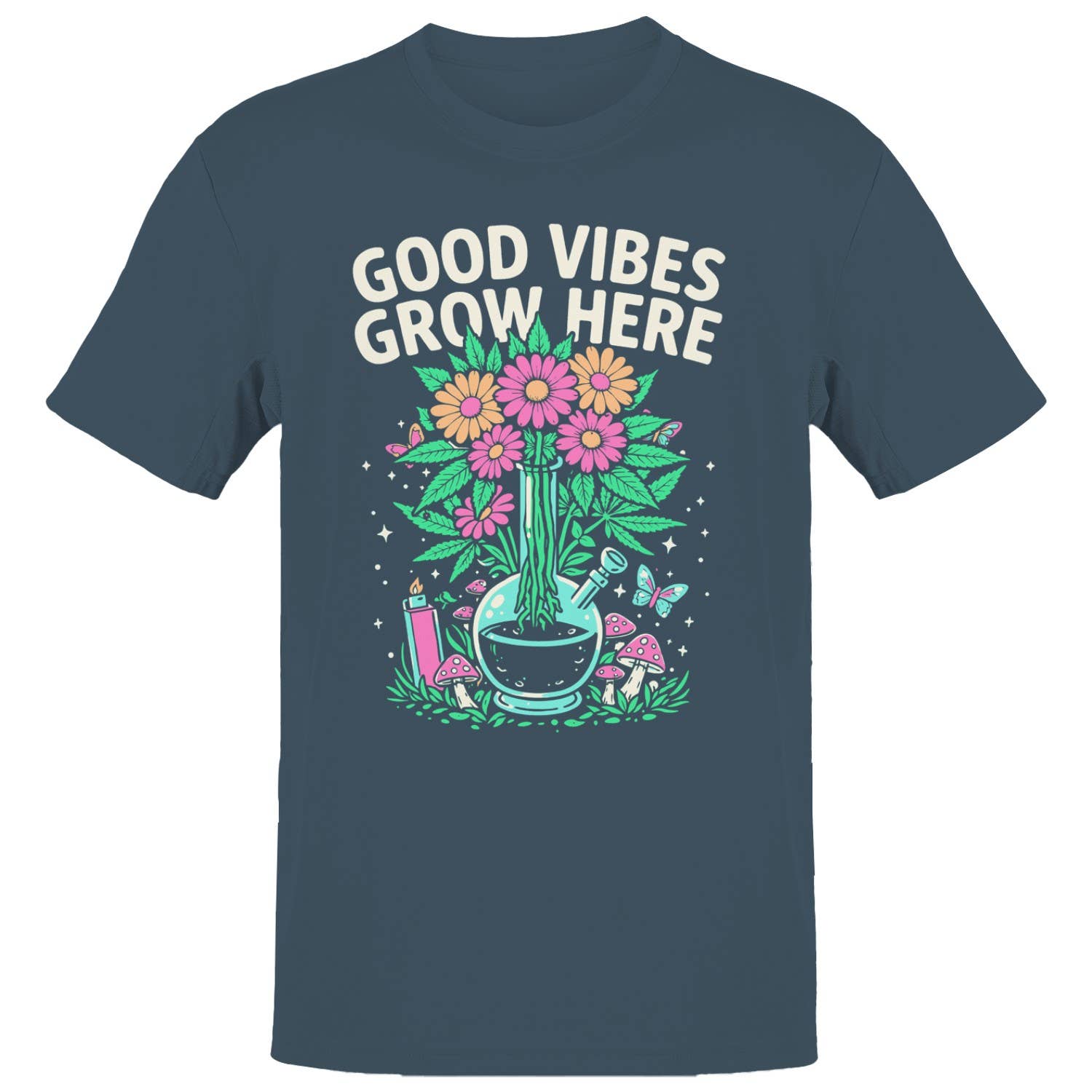Good Vibes Grow Men's - Adult & Kids T-Shirts, Sweatshirts & Hoodies apparel design preview 1