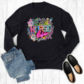 Retro Neon Nurse Life Graphic - Adult & Kids T-Shirts, Sweatshirts & Hoodies apparel design preview 1