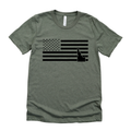 American Flag Idaho State Graphic 149 - Adult & Kids T-Shirts, Sweatshirts & Hoodies apparel design preview 1
