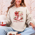 Howdy Christmas, Cowboy Boots, Western, Country - Adult & Kids T-Shirts, Sweatshirts & Hoodies apparel design preview 1