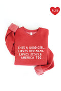 She's A Good Girl Plus Graphic - Adult & Kids T-Shirts, Sweatshirts & Hoodies apparel design preview 1