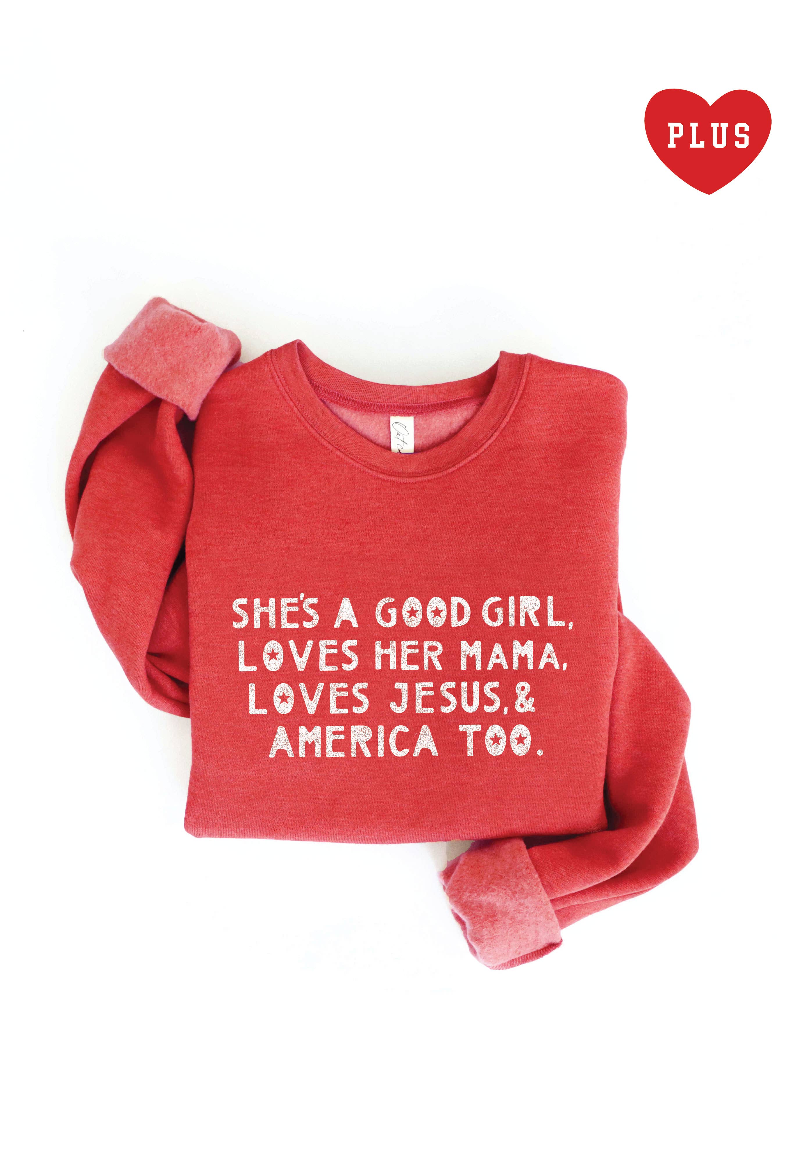 She's A Good Girl Plus Graphic - Adult & Kids T-Shirts, Sweatshirts & Hoodies apparel design preview 1