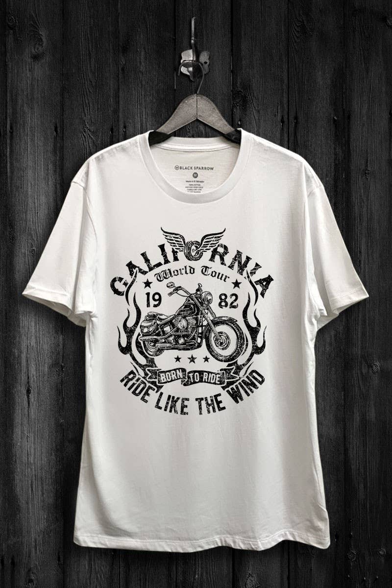 California Motorcycle World Tour Graphic Top - Adult & Kids T-Shirts, Sweatshirts & Hoodies apparel design preview 1