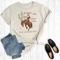Western Christmas Giddy Up Jingle Horse Graphic - Adult & Kids T-Shirts, Sweatshirts & Hoodies apparel design preview 1