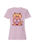 Adorable Cat Holding Be Mine Heart Women's - Adult & Kids T-Shirts, Sweatshirts & Hoodies apparel design preview 1