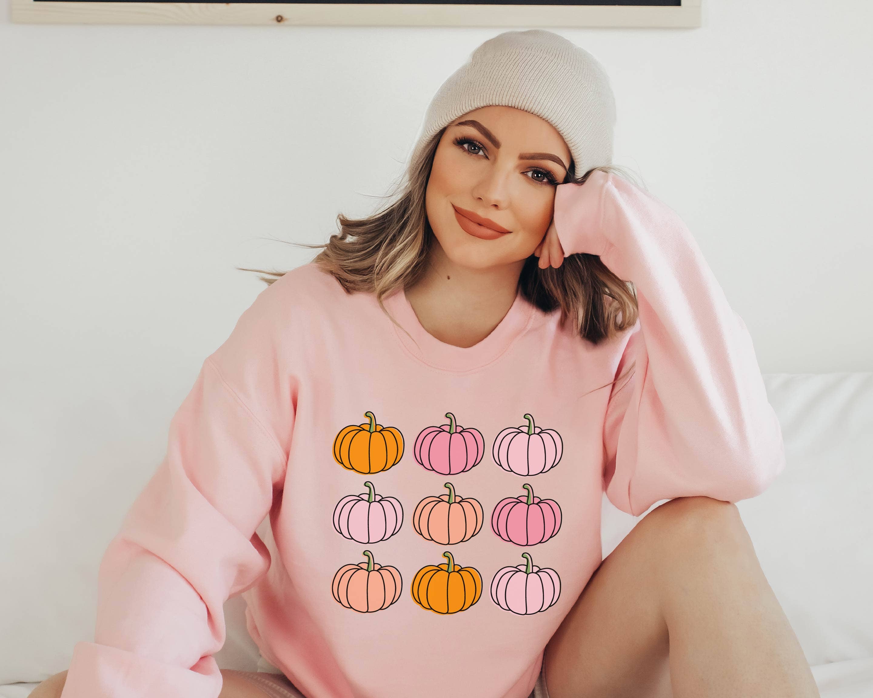 Fall Trendy Pumpkin - Adult & Kids T-Shirts, Sweatshirts & Hoodies apparel design preview 1