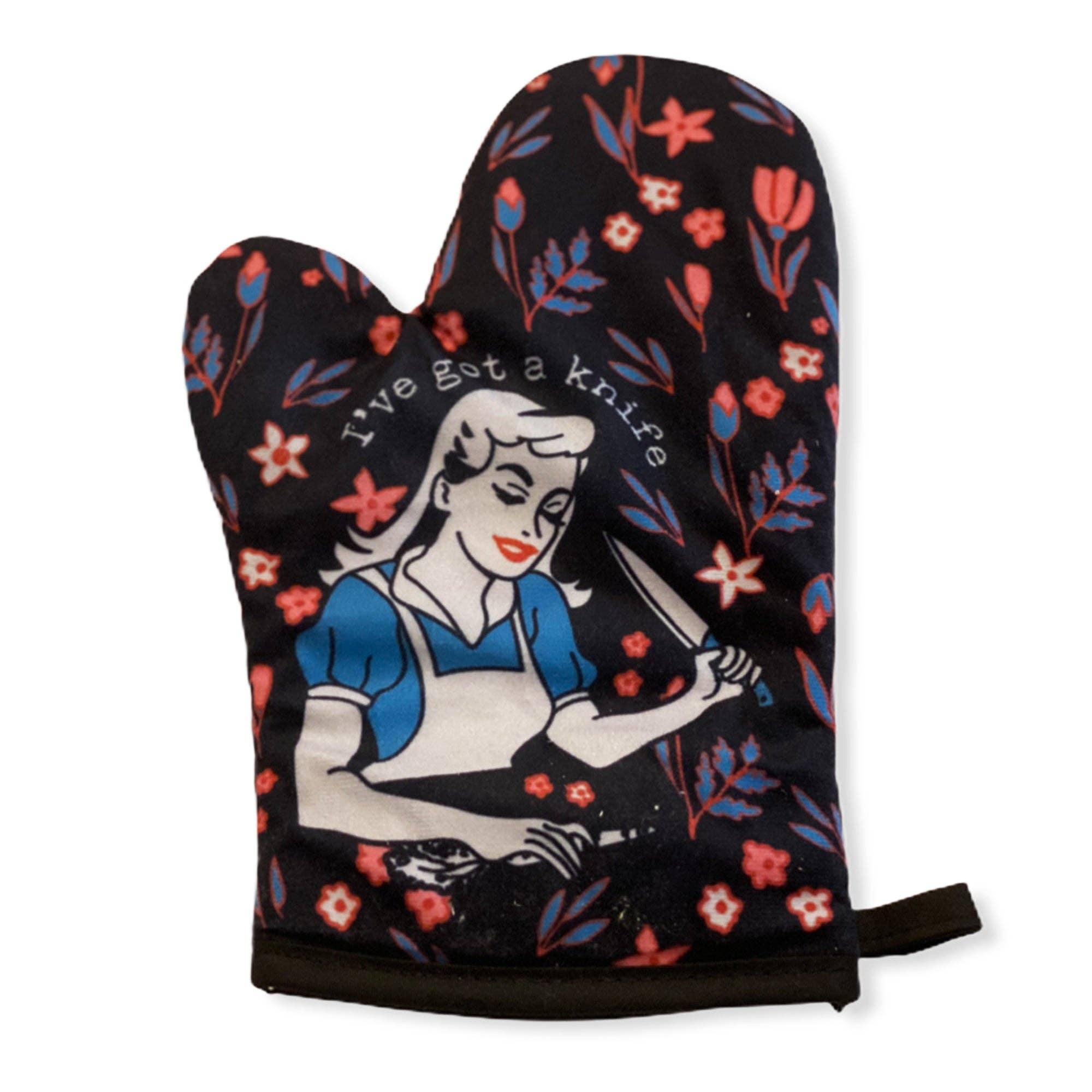 I've Got A Knife Oven Mitt Bakeware - Adult & Kids T-Shirts, Sweatshirts & Hoodies apparel design preview 1