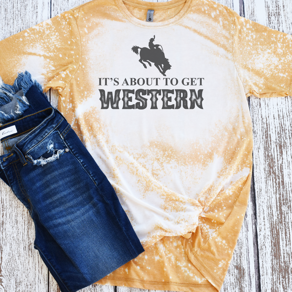 It's About To Get Western Rodeo Country Graphic - Adult & Kids T-Shirts, Sweatshirts & Hoodies apparel design preview 1