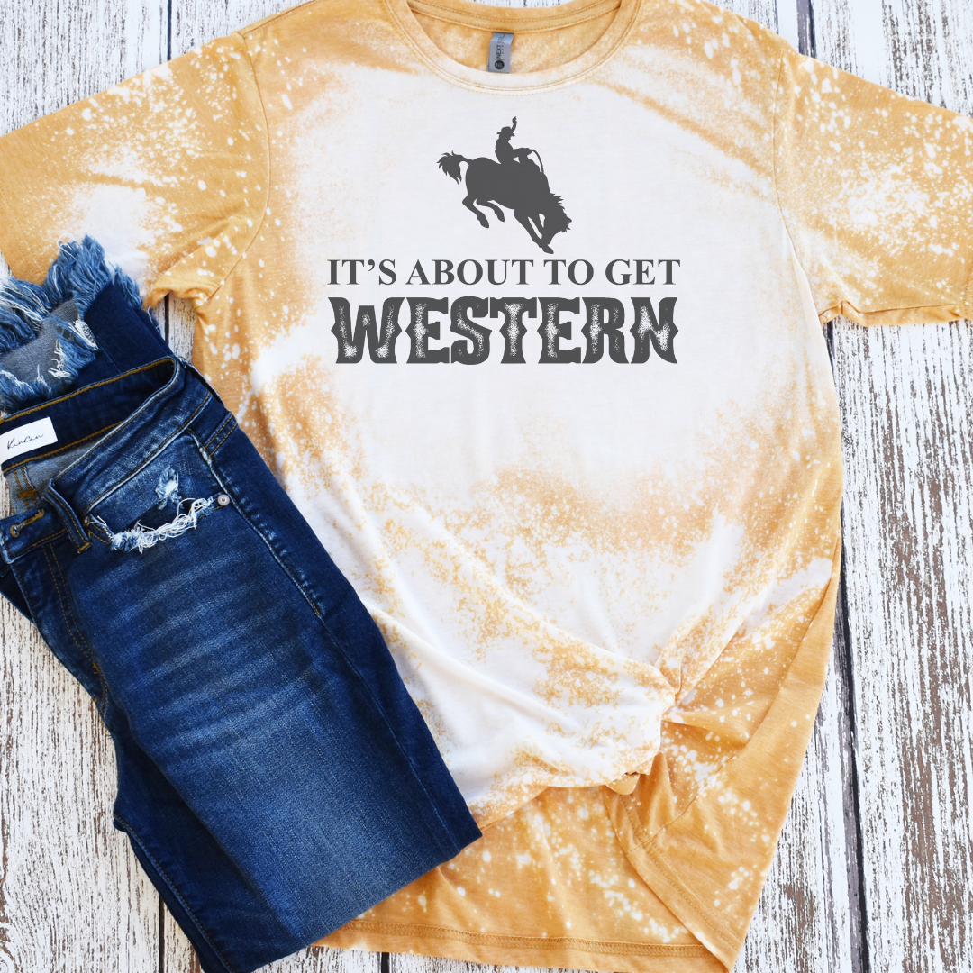 It's About To Get Western Rodeo Country Graphic - Adult & Kids T-Shirts, Sweatshirts & Hoodies apparel design preview 1