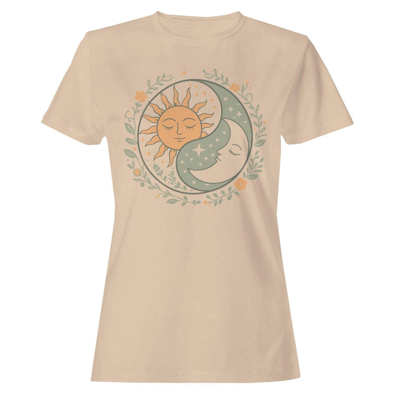 Floral Yin Yang Women's - Adult & Kids T-Shirts, Sweatshirts & Hoodies apparel design preview 1