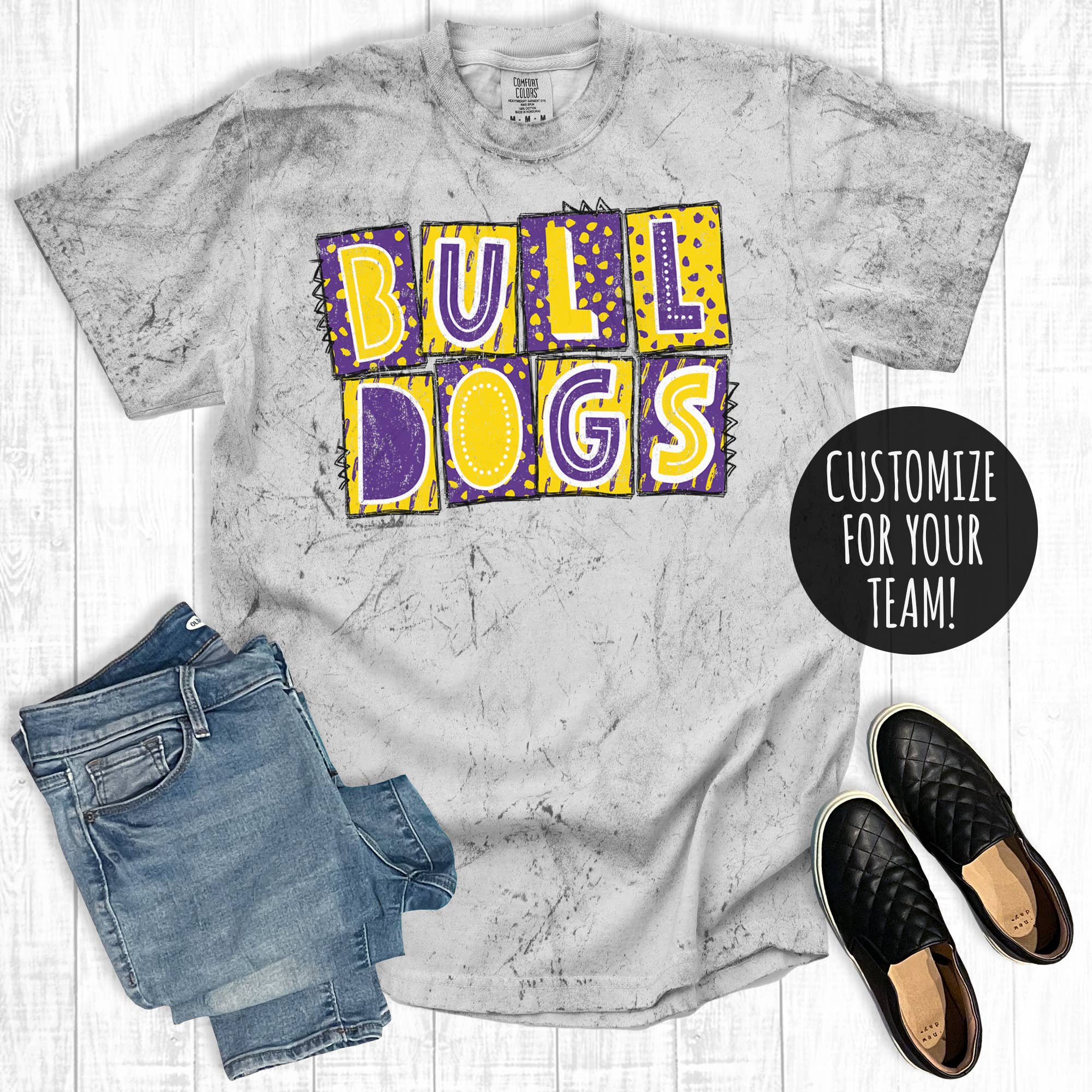 Custom Football Gameday Spiritwear Boxes Comfort - Adult & Kids T-Shirts, Sweatshirts & Hoodies apparel design preview 1