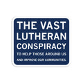 Vast Lutheran Conspiracy Sticker - Adult & Kids T-Shirts, Sweatshirts & Hoodies apparel design preview 1