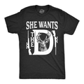 She Wants the D Men's - Adult & Kids T-Shirts, Sweatshirts & Hoodies apparel design preview 1