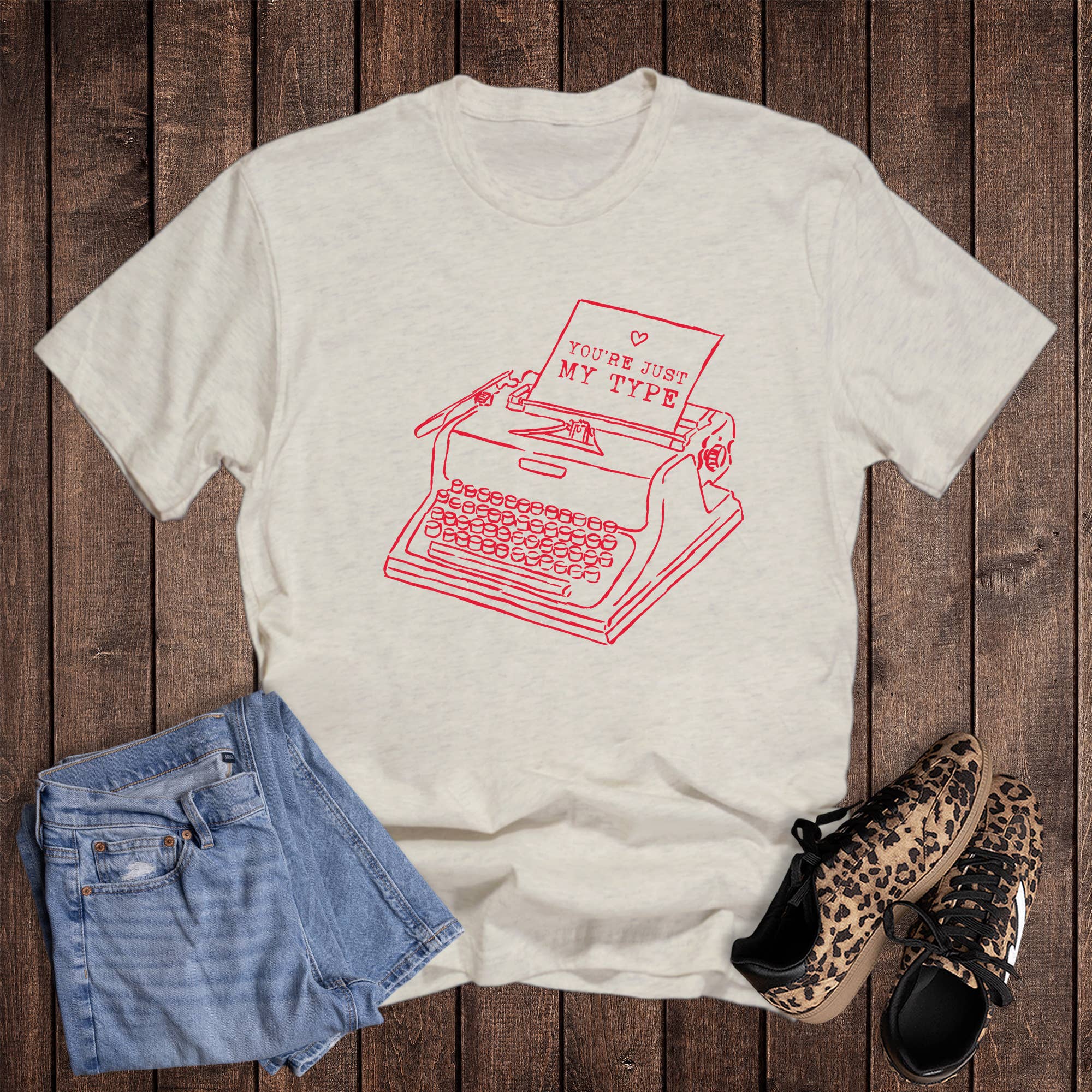 Valentine Book You're Just My Type Graphic - Adult & Kids T-Shirts, Sweatshirts & Hoodies apparel design preview 1