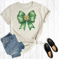 St Paddy's Day Coquette Bow Graphic - Adult & Kids T-Shirts, Sweatshirts & Hoodies apparel design preview 1