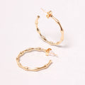 14K Gold-Dipped Textured Post Earring - Adult & Kids T-Shirts, Sweatshirts & Hoodies apparel design preview 1