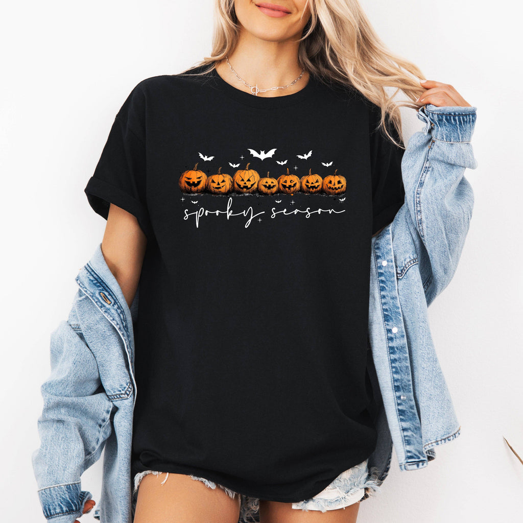 Spooky Season, Pumpkins, Halloween, - Adult & Kids T-Shirts, Sweatshirts & Hoodies apparel design preview 1