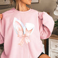 Coquette Bow Easter Bunny Ears Graphic - Adult & Kids T-Shirts, Sweatshirts & Hoodies apparel design preview 1