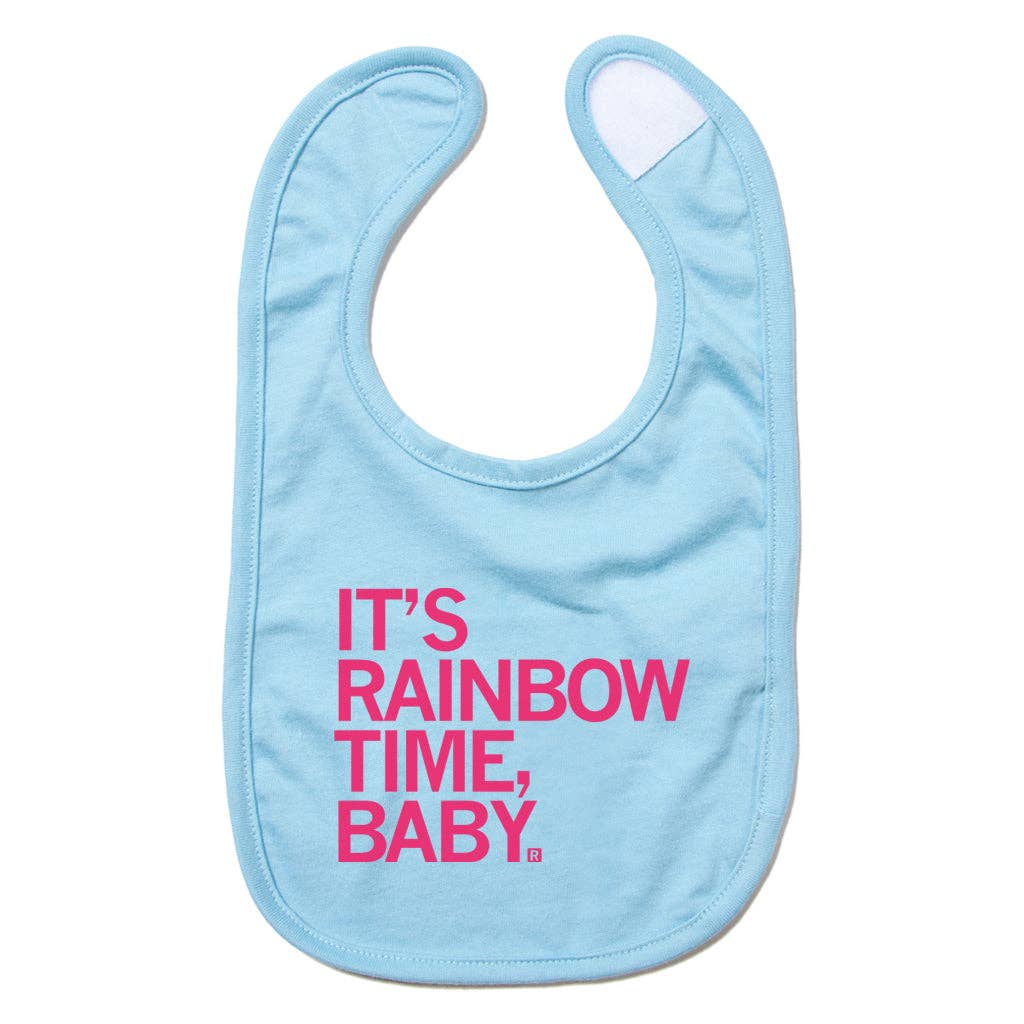 Rainbow Time Bib - Adult & Kids T-Shirts, Sweatshirts & Hoodies apparel design preview 1