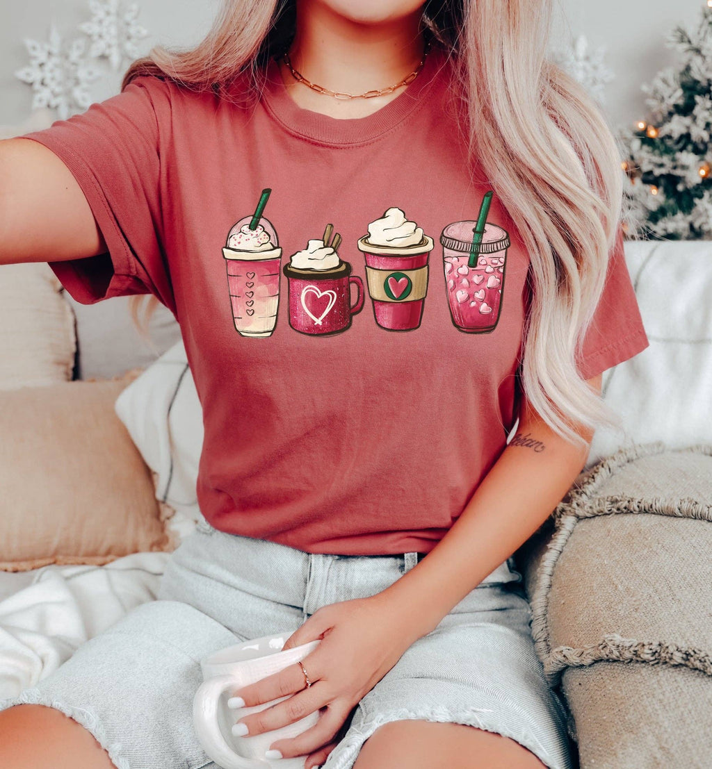 Coffee Lover Valentine's Day - Adult & Kids T-Shirts, Sweatshirts & Hoodies apparel design preview 1