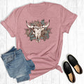 Western Aztec Boho Cowskull Graphic - Adult & Kids T-Shirts, Sweatshirts & Hoodies apparel design preview 1