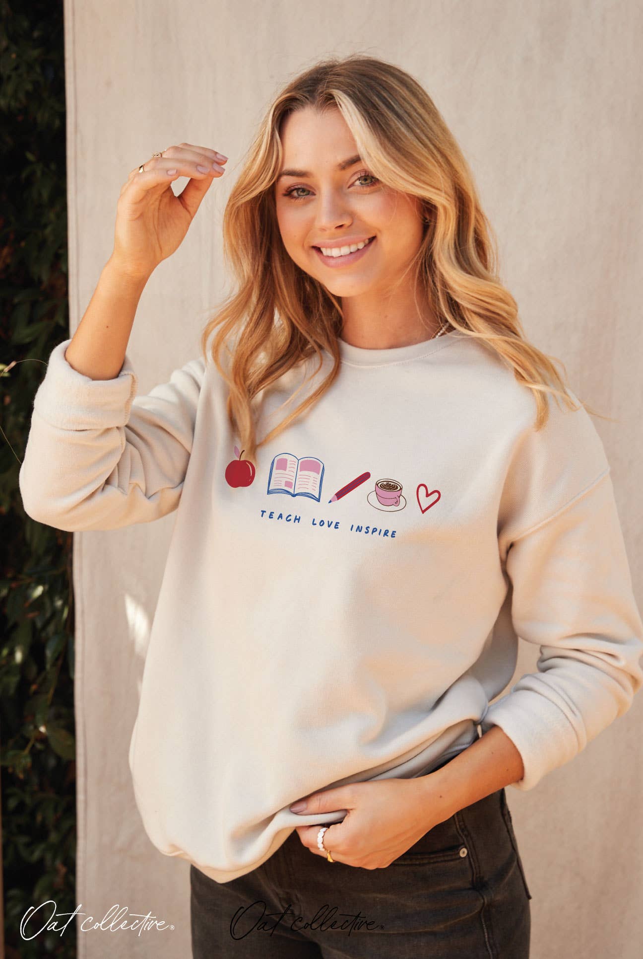 Teach Love Inspire Graphic Unisex Fleece - Adult & Kids T-Shirts, Sweatshirts & Hoodies apparel design preview 1