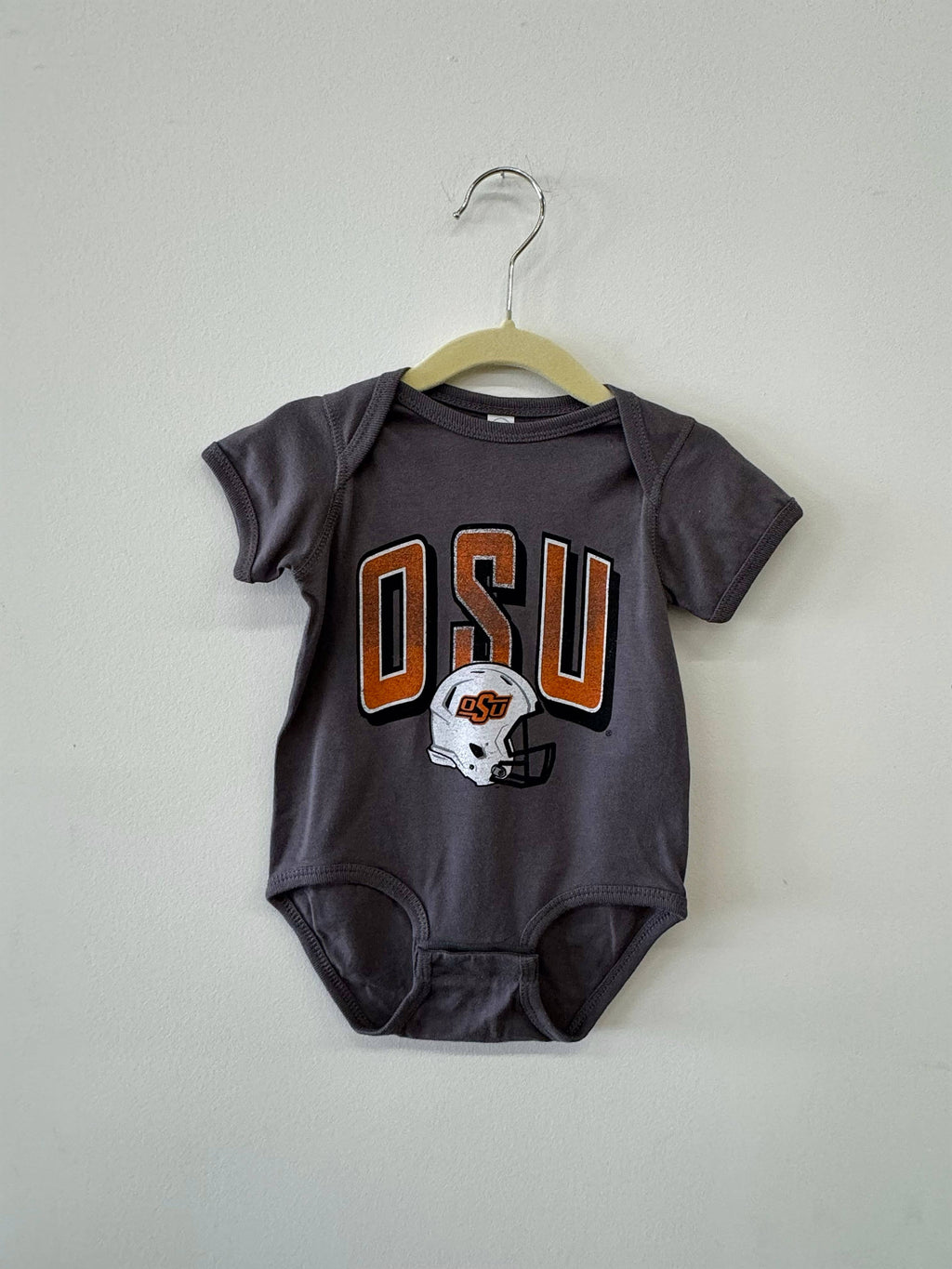 Childrens Oklahoma State Cowboys Helmet Fade Charcoal - Adult & Kids T-Shirts, Sweatshirts & Hoodies apparel design preview 1