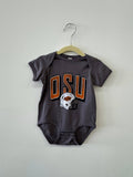 Childrens Oklahoma State Cowboys Helmet Fade Charcoal - Adult & Kids T-Shirts, Sweatshirts & Hoodies apparel design preview 1
